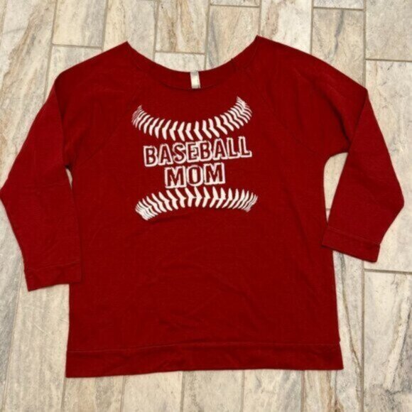 Next Level Apparel women's large "Baseball Mom" top - Picture 1 of 4